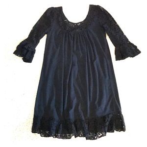 Black Lace Moda International Babydoll Dress